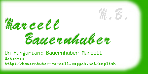 marcell bauernhuber business card